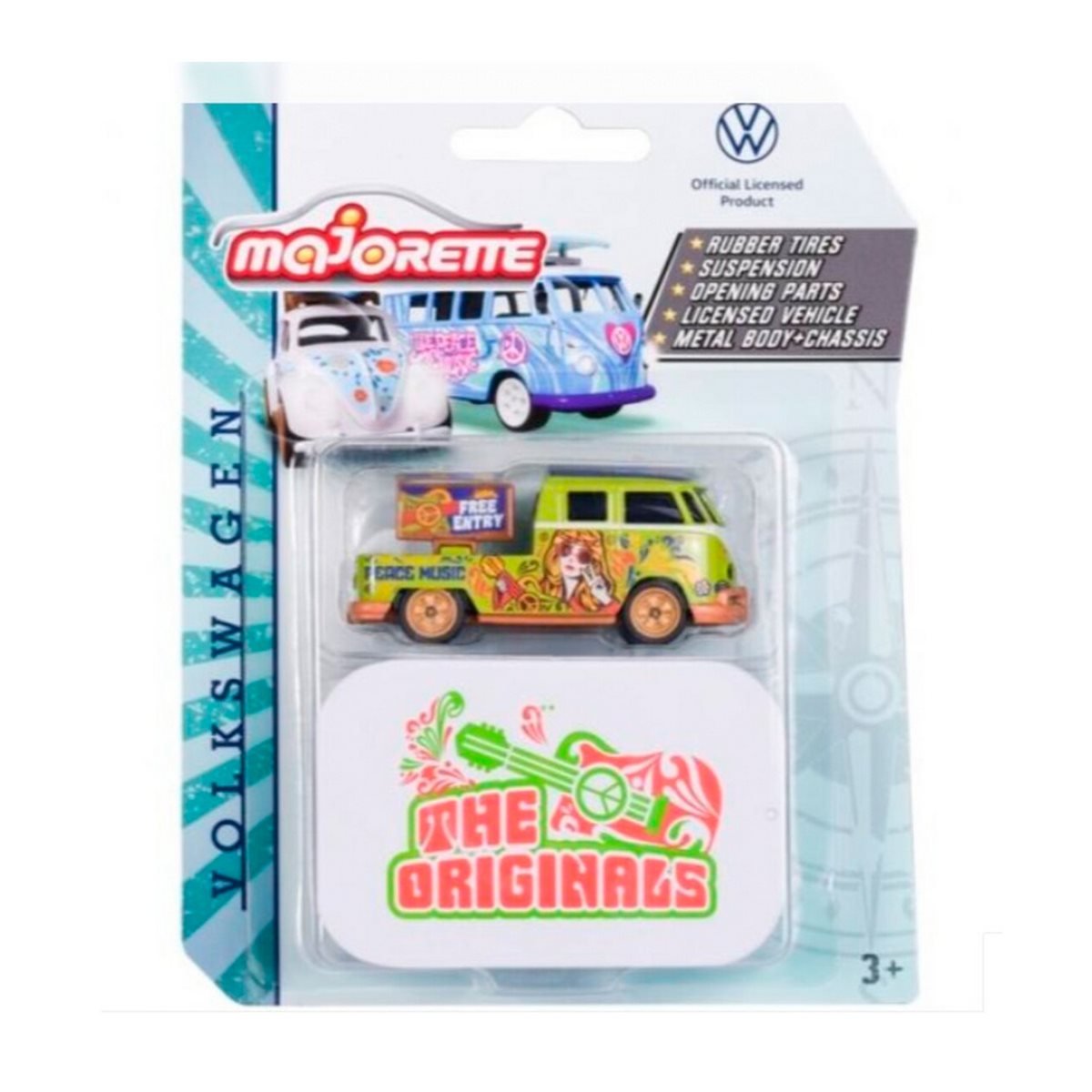 Majorette The Originals Deluxe Cars - Volkswagen T1 Verde